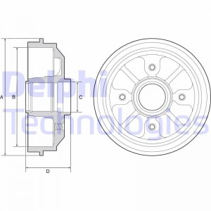 Тормозной барабан BF282 DELPHI