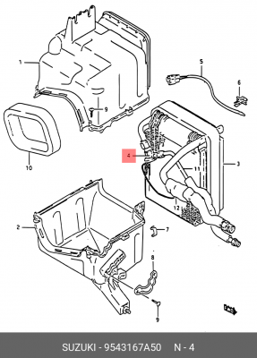 Расширительный клапан, кондиционер 95431-67A50 SUZUKI
