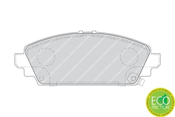 Комплект тормозных колодок, диско FDB1601 FERODO