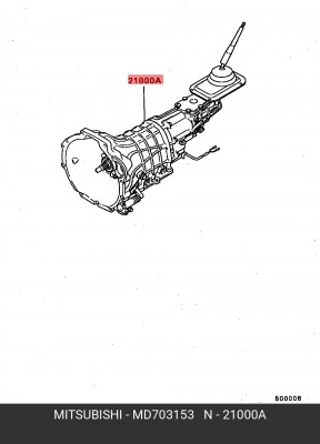 Диск сцепления MD703153 MITSUBISHI