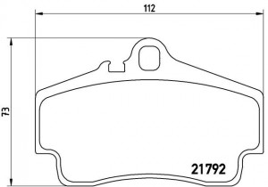 Комплект тормозных колодок, диско P65008 BREMBO