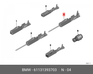 Разъем электрический 61 13 1 393 703 BMW