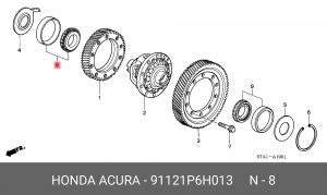 Деталь 91121P6H013 HONDA