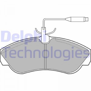 Комплект тормозных колодок, диско LP878 DELPHI