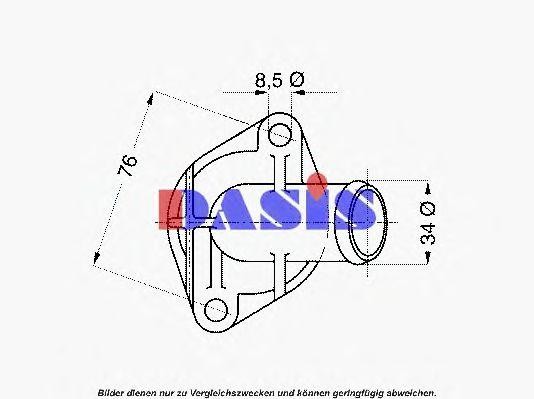 Термостат, охлаждающая жидкость 751892N AKS DASIS