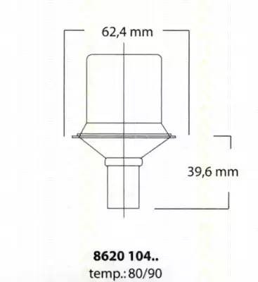 Термостат, охлаждающая жидкость 862010490 TRISCAN