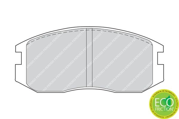 Комплект тормозных колодок, диско FDB759 FERODO