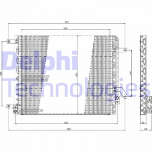 Конденсатор, кондиционер TSP0225190 DELPHI
