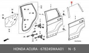 Деталь 67824SWAA01 HONDA