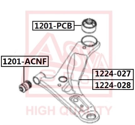 Сайлентблок 1201-PCB ASVA