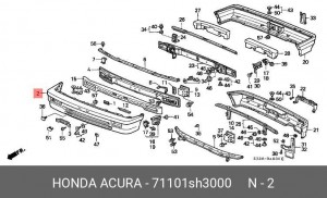 Буфер 71101SH3000 HONDA