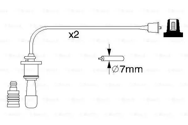 Провода высоковольтные системы зажигания (комплект) 0 986 356 991 BOSCH