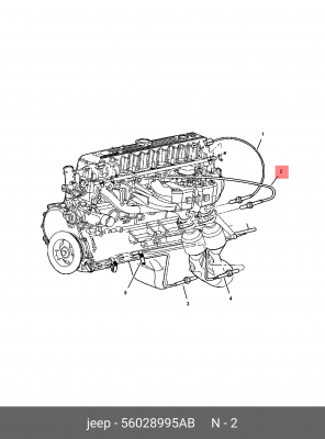 Лямбда-зонд 56028 995AB CHRYSLER