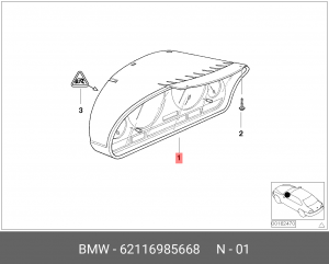 Комбинация приборов 62 11 6 985 668 BMW