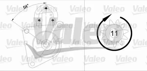 Стартер 436032 VALEO PHC