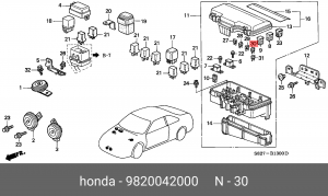 Предохранитель 9820042000 HONDA