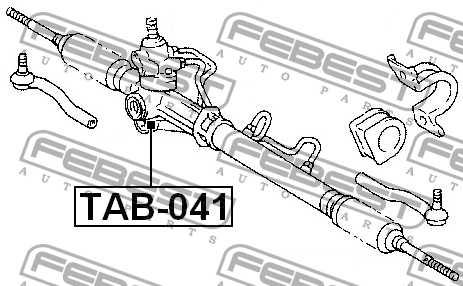 Рейка рулевая TAB-041 FEBEST