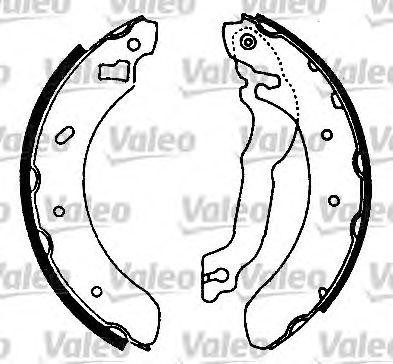 Колодки тормозные барабанные 562566 VALEO PHC