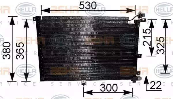 Конденсатор, кондиционер 8FC351036321 HELLA