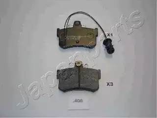 Комплект тормозных колодок, диско PP-406AF JAPAN PARTS GROUP