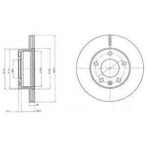 Тормозной диск BG4023 DELPHI