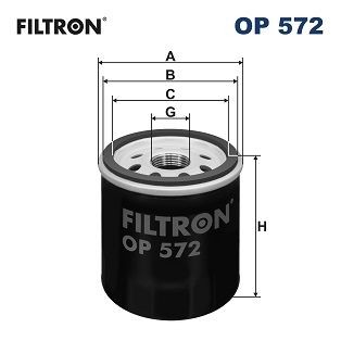 Фильтр масляный двигателя OP572 FILTRON