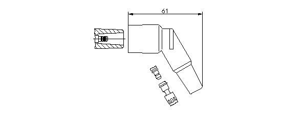 Вилка, катушка зажигания 13290A BREMI