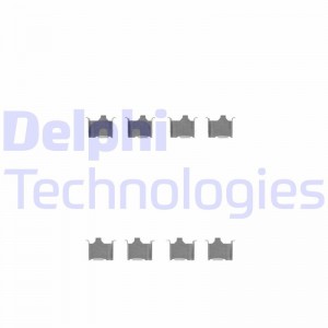 Комплектующие, колодки дискового тормоза LX0296 DELPHI