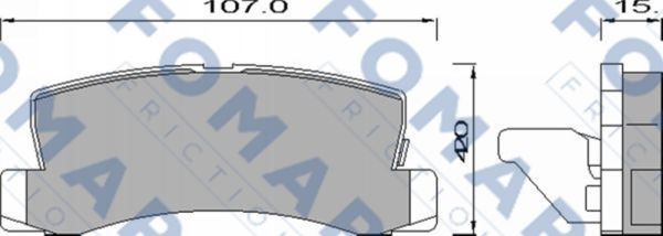 Колодки тормозные дисковые 51428881 ROULUNDS BRAKING
