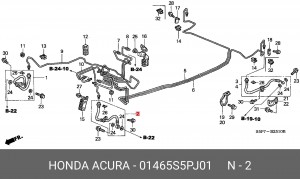 Тормозной шланг 01465S5PJ01 HONDA