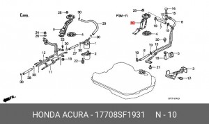 Фильтр, подъема топлива 17708SF1931 HONDA