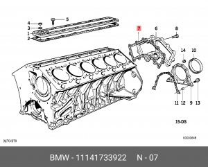 Прокладка 11 14 1 733 922 BMW