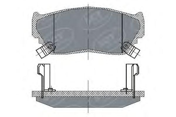 Комплект тормозных колодок, диско SP135 SCT