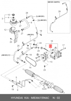 Деталь MB36615966C HYUNDAI KIA
