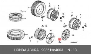 Деталь 90361SN4003 HONDA