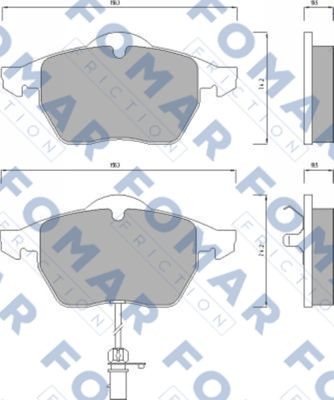 Колодки тормозные дисковые 51668681 ROULUNDS BRAKING