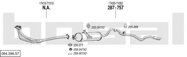 Система выпуска ОГ 08439657 BOSAL