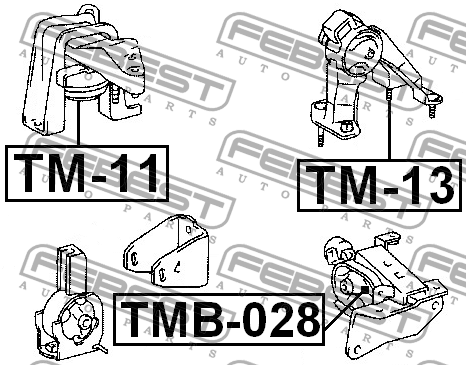 Подушка двигателя TMB-028 FEBEST