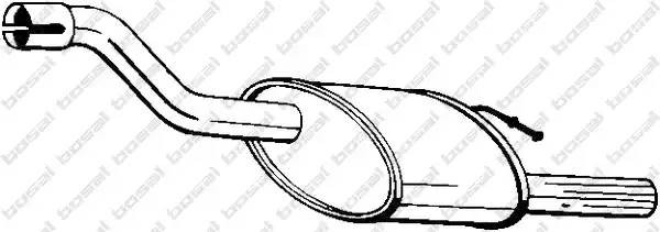 Глушитель выхлопных газов конечный 154-379 BOSAL