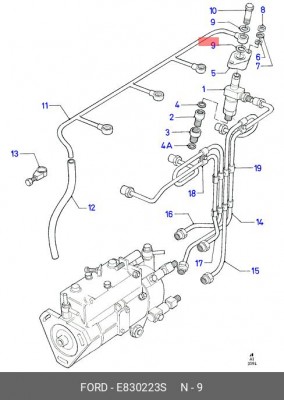 Прокладка E830223S FORD