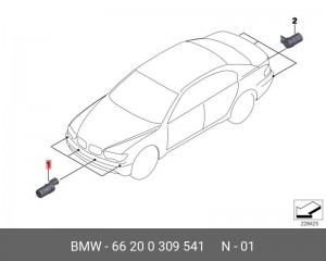 Датчик парковки 66 20 0 309 541 BMW