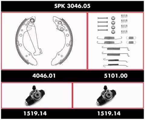 Комплект тормозных колодок SPK 3046.05 REMSA