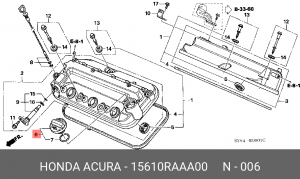 Деталь 15610RAAA00 HONDA