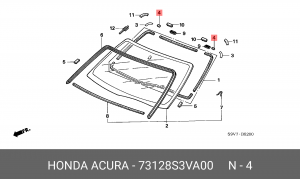 Деталь 73128S3VA00 HONDA