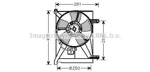 Вентилятор, охлаждение двигателя DW7510 AVA