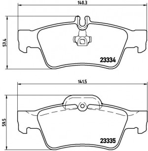 Комплект тормозных колодок, диско P50052 BREMBO