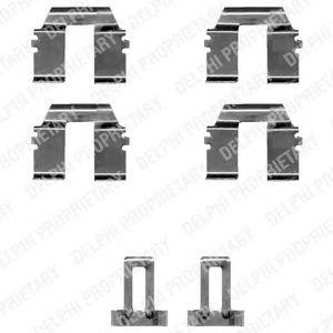 Комплектующие, колодки дискового тормоза LX0335 DELPHI
