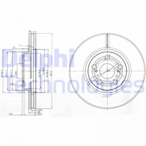 Тормозной диск BG3913 DELPHI