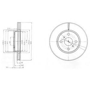 Тормозной диск BG4053 DELPHI