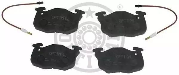 Комплект тормозных колодок, диско 9696 OPTIMAL